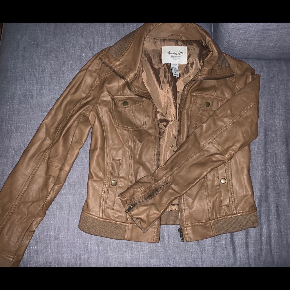 Faux leather jacket
